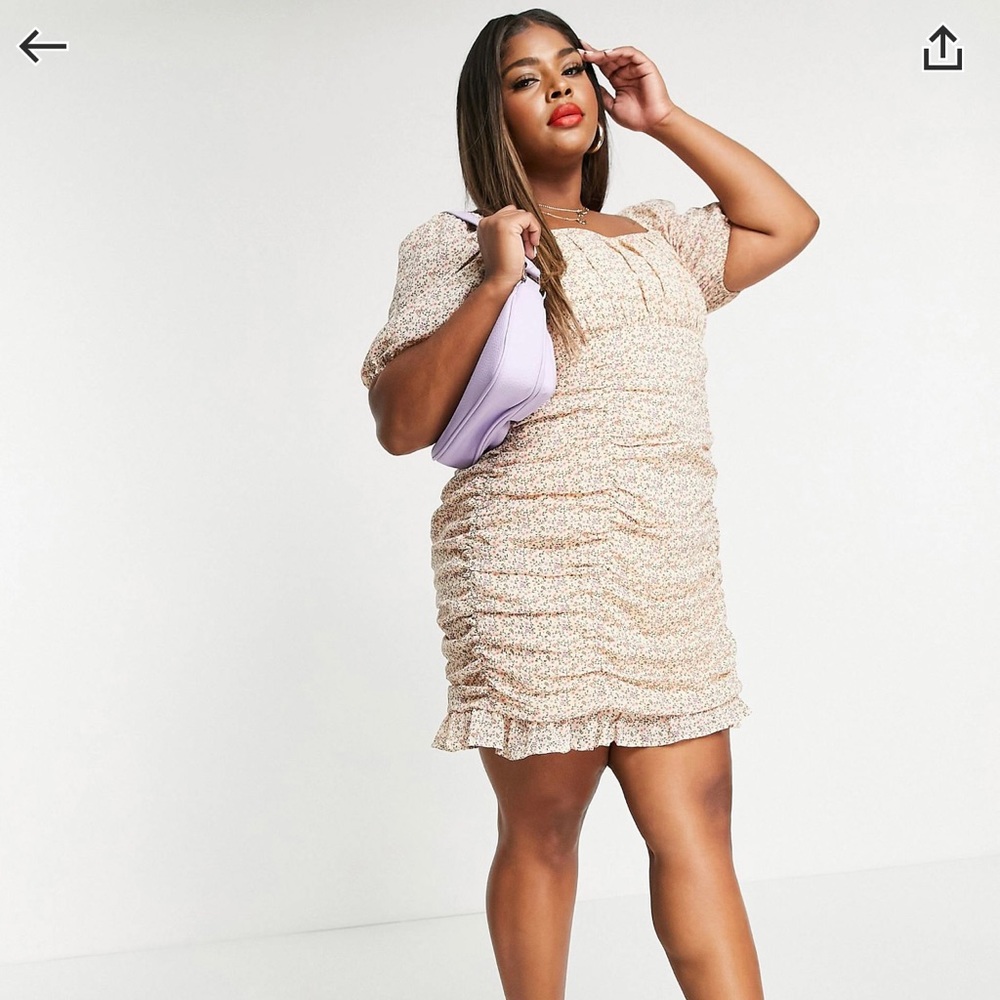 Influence Plus Ditsy Floral Dress